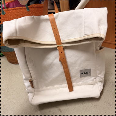 White BADI Culture Backpack