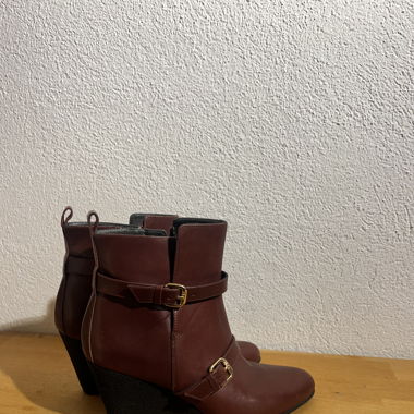 Bottines à talon Navyboot (vrai cuir)