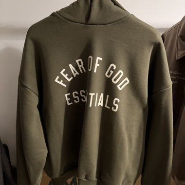 Fear of God Essentials Hoodie grün