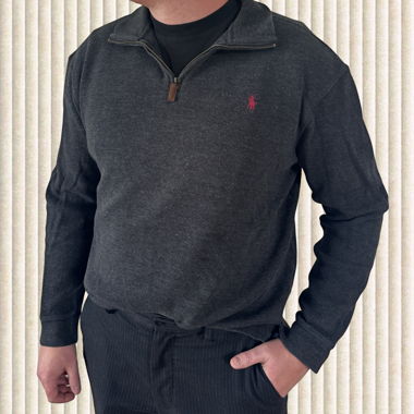 Felpa Polo Ralph Lauren grigio scuro