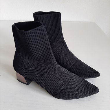 Black heeled ankle boots