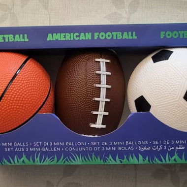 Legami - Set de 3 mini ballons sport