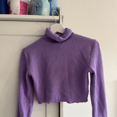 lilac winter top