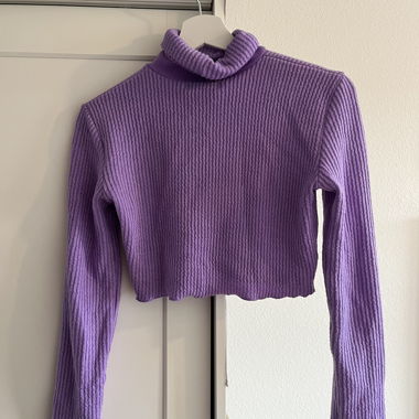 lilac winter top