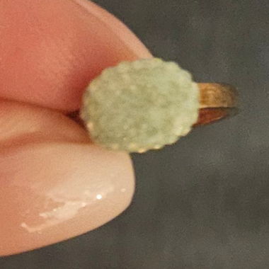 Ring vergoldet globus