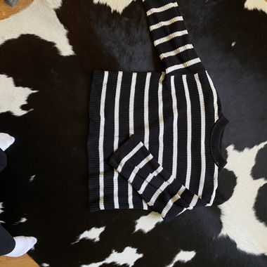 Gestreifter Strick Pullover 