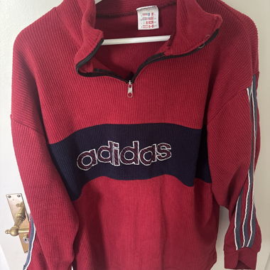 Maglione Adidas con Mezza Zip