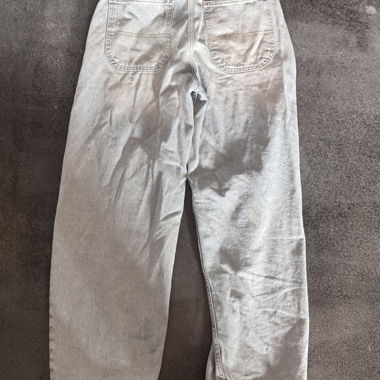 Jeans a gamba larga in denim chiaro