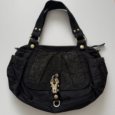 Sac bandoulière noir George, Gina&Lucy