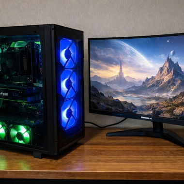 PC de jeu avec écran