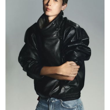Giacca in pelle Zara