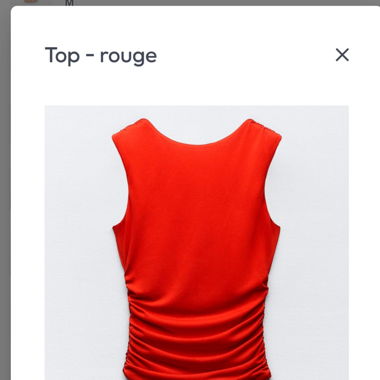 Top rouge 
