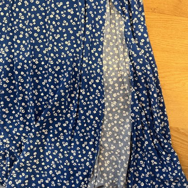 Robe longue d'été bleue