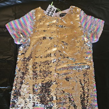 Robe Adolescente Sequins