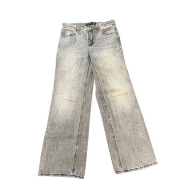 Jeans da donna grigi effetto used