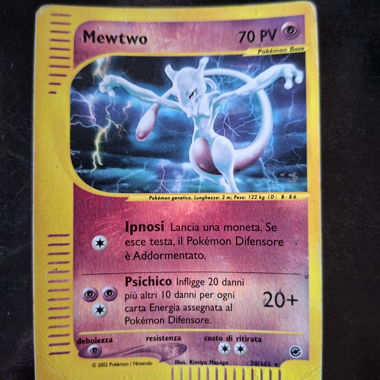 Pokémon Mewtwo Basiskarte Holo Italienisch