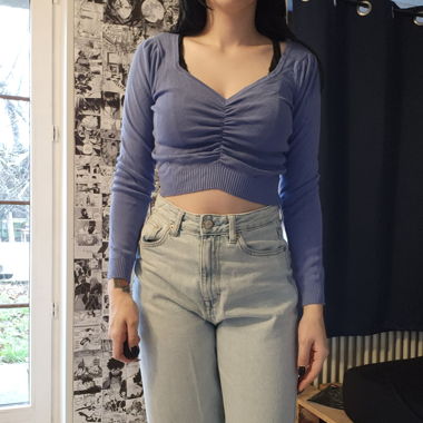 Blaues Top