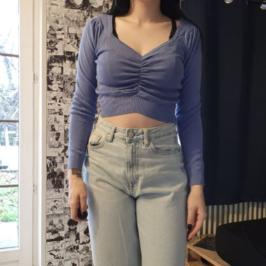 Blaues Top