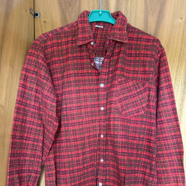 Camicia Vintage in Flanella a Quadri Rossi