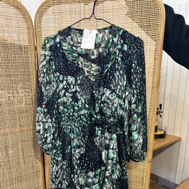 Robe morgan bleu et vert 