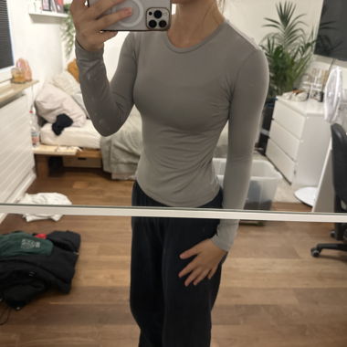 Langarmshirt grau