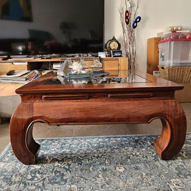 Table basse vintage en bois