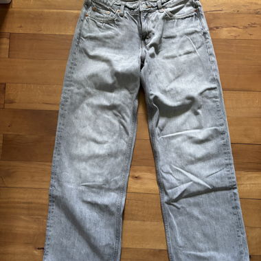 Grey Weekday low-rise jeans