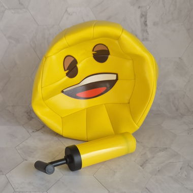 Emoji de volley-ball avec pompe