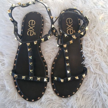 EXE Shoes – Leder-Sandaletten - Nieten – Gr. 36