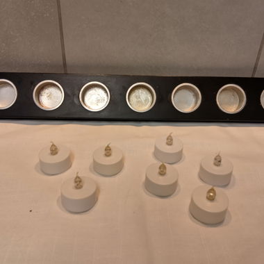 Tagliere per candele per candele rechaud forma allungata