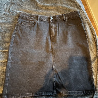 Jupe en jean noire Vero Moda
