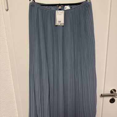 Jupe plissée bleue