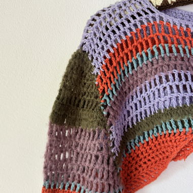 Colorful Crochet Shrug