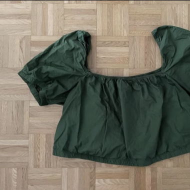 Crop top vert 
