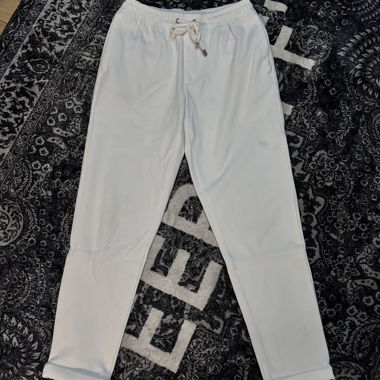 Weisse ZARA Jogginghose