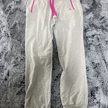 Pantalon de jogging Adidas gris/rose