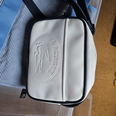 Sac bandoulière Lacoste blanc
