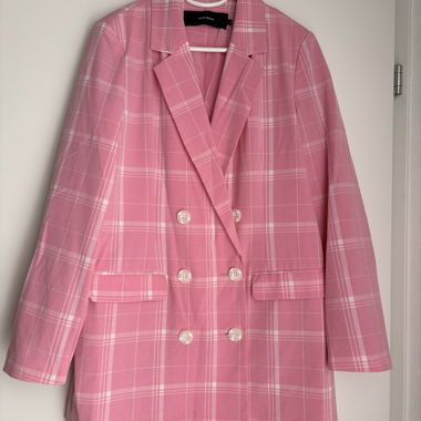 Blazer rosa a quadri Vero Moda