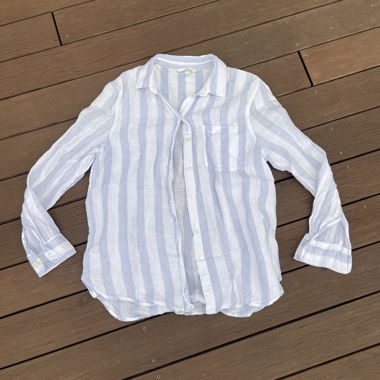 Camicia in lino 100% a righe