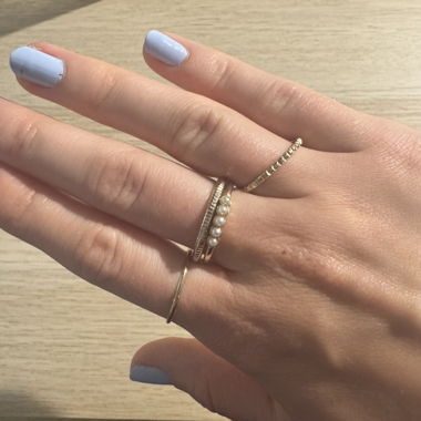 4er Set Ringe H&M in Goldoptik