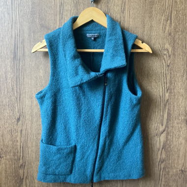 Turquoise Wool-Vest