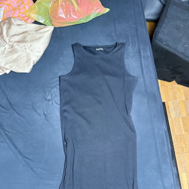 Black sleeveless top