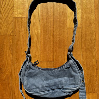 Denim-Schultertasche