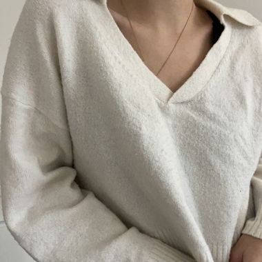Maglione di lana bianco