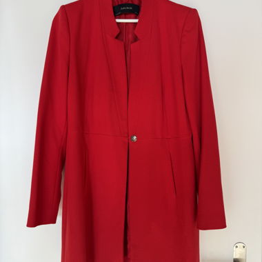 Manteau long rouge Zara Basic