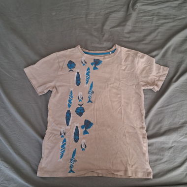 Shirt con stampa di pesci