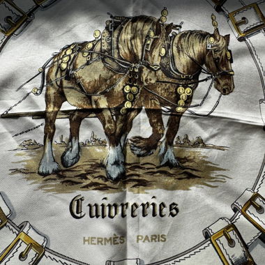 Foulard Hermès “Cuivreries” Françoise de la Perrière