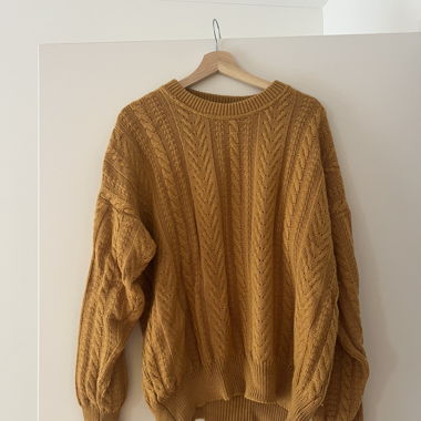 Pull Louis Estere moutarde Made In Italy