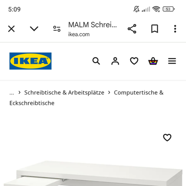 Malm Ikea pult (light brown)
