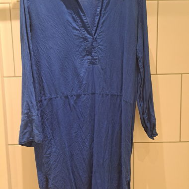 Zara blaues Hemdblusenkleid 7/8lang